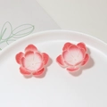 Pink and white gradient resin camellia flower charms for DIY handmade jewelry and hair pins - Camellia Style (01#) / 32mm / Pink and White Gradient