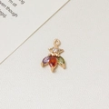 Star-shaped golden pendant with colorful marquise-cut zircons for DIY jewelry making - Star Cluster (01#10*15mm) / 2 Units Pack