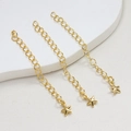 Σετ τριών επίχρυσων αλυσίδων επέκτασης 18 καρατίων με μενταγιόν αστέρι για κοσμήματα - Μενταγιόν Αστέρι (58mm)