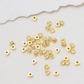 Perles d'espacement triangulaires plaquées or pour bijoux artisanaux faits main - Style Petits Fragments Or (LF2855) / 3mm / Or