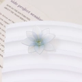 Gradient light blue and green heat shrink flower petal for DIY jewelry making - Light Blue Gradient Style (02#)