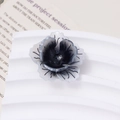 Stereo heat shrink floral diy accessory with black and grey gradient and silk texture - Black Gray Gradient Style (03#)