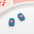 Miniature blue strawberry resin flatback charms for DIY cream glue craft and phone case deco - Strawberry Jar Shape (08#)