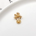 Gouden kroon hanger basis met fonkelende zirkonen voor DIY sieraden - 06# Vergulde Kroon Parel Instelling Stijl
