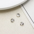 Vintage silver alloy evil eye spacer beads for DIY bracelet jewelry making - Evil Eye Style (22#6mm)