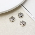 Vintage silver alloy Maltese cross beads with distressed finish for DIY jewelry - Maltese Cross Style (29#10mm)