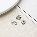 Vintage silver Saint Benedict medal beads for DIY religious jewelry bracelets - Saint Benedict Medal Oval Bead (35#8*10mm)