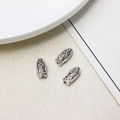 Vintage silver alloy oval bead featuring Guadalupe Virgin Mary relief and retro finish - Our Lady of Guadalupe Oval Bead (38#6*13mm)