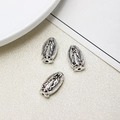 Vintage silver alloy Virgin Mary charm beads with antique finish for DIY jewelry - Virgin Mary 3D Bead (39#10*19mm)