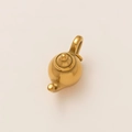 Eleganter 18K vergoldeter Teekannen-Anhänger als DIY-Accessoire mit hochglanzpolierter Optik - Wasserflaschenform / Gold
