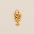Macro shot of 18K gold plated stainless steel lobster pendant with realistic details - Lobster Pendant (Scorpion)