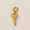 Vergulde sleutelhanger met ronde veersluiting voor doe-het-zelf sieradenaccessoires - Gladde sleutel sluiting hanger