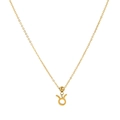 Minimalist gold-plated stainless steel necklace featuring a Taurus zodiac sign pendant - Taurus Pendant Only (Without Chain)