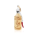 Silver Sriracha sauce bottle pendant with small red chili charm and rooster logo - Wine Bottle
