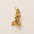 Elegante 18K vergulde roestvrijstalen zeemeermin hanger voor DIY sieraden maken - Zeemeermin Stijl