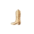 Pendentif botte de cow-boy doré avec motifs d'étoiles et placage sous vide 18K - Style Botte de Cowboy / Pendentif chaussure à talon haut
