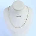 Minimalist 18K gold plated stainless steel bamboo link chain necklace for women - Handmade Bamboo Chain Only (Without Pendant) / Gold
