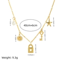 18K gold plated necklace with seashell and starfish charms, 40+6cm adjustable length - Starfish Pendant Only (Without Chain)