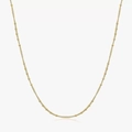 Goldene Titanstahl-Kugelkette mit hochglanzpoliertem, minimalistischem Design-Finish - Goldene Perlenkette