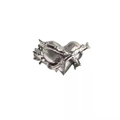 Anillo abierto de corazón con espinas en metal plateado pulido estilo punk - Abierto Ajustable / Corazón Hueco Envuelto en Espinas (01 Blanco K) / Oro blanco