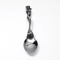 Vintage mermaid handle stainless steel cutlery spoon with polished silver mirror finish - Spoon / Steel