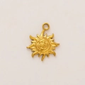 Goldener Sonnen- und Rosenanhänger aus 18K vakuumplattiertem Edelstahl-Accessoire - Sonnenanhänger 1