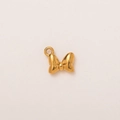 DIY-sieradenbedeltje met een gepolijste 18K vergulde roestvrijstalen strikontwerp - Strik Hanger