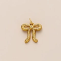 Elegante 18K vergulde strikhanger met fonkelende strassteentjes voor DIY-kettingen - Kristallen Strik Hanger