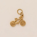 Pendentif vélo en acier inoxydable plaqué or 18K pour la création de bijoux artisanaux - Style Vélo / Or