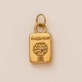 18K vergoldeter Edelstahl Reisepass Anhänger mit Zirkonia Stein für DIY Schmuck - Passport Pendant Only (Without Chain)