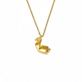 Origami kraanvogel hanger ketting van 18K verguld roestvrij staal op witte achtergrond - Goud