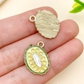 Miniatur-Zimtapfel-Anhänger aus Legierung mit gelber Emaille für DIY-Schmuck - Jackfrucht (Gelb)