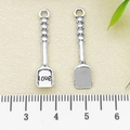 Antique silver miniature spatula metal charms with Love engraving for DIY jewelry making - Simulation Spatula (8833)