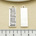 Antique silver zinc alloy piano keyboard charm for DIY jewelry making accessories - Antique Silver Musical Piano (18939)