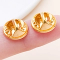 Chiusure a farfalla dorate per spille su polpastrelli per il confronto delle dimensioni - Oro (11x5mm)
