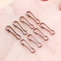 Imperdibles de hierro gris oscuro para joyería DIY y accesorios de llaveros - 4x13mm / Gris metalizado