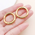 Paar dicke goldene runde Federringe für DIY Schmuck und Schlüsselanhänger Zubehör - Gold (25mm)
