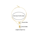 Collana doppia in acciaio inossidabile dorato con pendenti a forma di stella e delfino - Collana Delfino a Doppio Strato (BJGN0376) / Oro