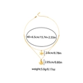 Dettaglio della collana dorata a strati con ciondoli a forma di stella marina e polpo - Collana Polpo a Doppio Strato (BJGN0377) / Oro