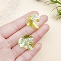 Translucent green maple leaf acrylic charms for DIY jewelry making and beaded bracelets - AB Colorful Light Green Maple Leaf (24x23mm)