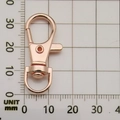 Rose gold swivel lobster clasp in 35mm length for DIY jewelry making and keyrings - Rose Gold Swivel Lobster Clasp (12943)