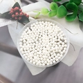 Lustrous creamy white ABS imitation round pearls in a clear tray for DIY jewelry making - Round Bead without Hole (9105) / 1 Piece (4mm) / High Gloss Creamy White