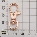 35mm rose gold swivel lobster clasp alloy hardware for DIY jewelry and keychain making - Rose Gold Swivel Lobster Clasp (12949)