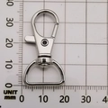 Polished silver zinc alloy swivel lobster clasp for DIY accessories in 35mm size - Silver Large Swivel Clasp (13021)