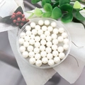 Glossy white faux pearl round beads for DIY jewelry making in a round container - Round Bead without Hole (9105) / 1 Piece Pack (8mm) / High Gloss Creamy White