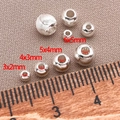 Silver DIY metal beads with spiral textures and size measurements for jewelry making - 1 Copper Plated With Thick Silver / Cat's Eye Beads - 3x2 Holes 1.5mm [0.06g/0.06g/0.05g]
