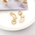 Gouden karabijnsluiting in de vorm van een wolk voor DIY-sleutelhangers en sieraden - Wolk (12832)