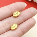 Ciondoli nuvola di buon auspicio in oro opaco per bracciali fai da te stile cinese - Perlina Distanziatrice Nuvola Piccola (22562)