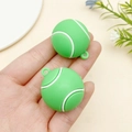 Pair of creative neon green tennis ball pendants with integrated loops for DIY crafts - Green Tennis Ball (22926)