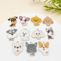 11 Stück niedliche Emaille Hunde Anhänger für DIY Halsbänder und Schmuckzubehör - Tierserie Hund 11er Set